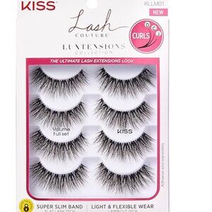 NWT KISS Lash Couture Luxtension, False Eyelashes, Volume Full Set', 14 mm